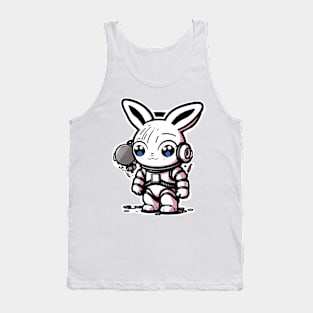 Cute Pink Space Bunny Tank Top